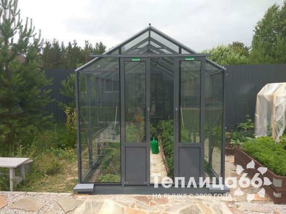 Теплица botanik mini, ширина 2,1 метра, 3,2 метра длина под стекло